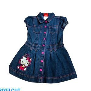 Hello kitty blue Jean dress ❤️😻